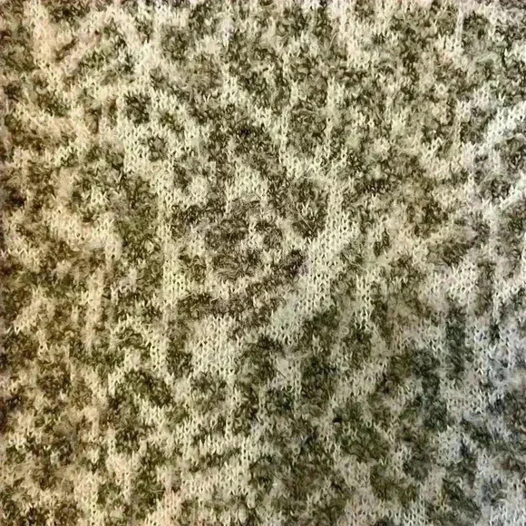 Madewell Wool Shrunken Pullover Sweater in Leopard Print Women’s Size L - Pink - Picture 2 of 4